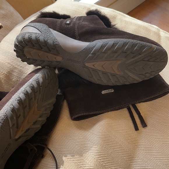 Brown sued soft Genuine fur size 8 boots - Picture 8 of 12